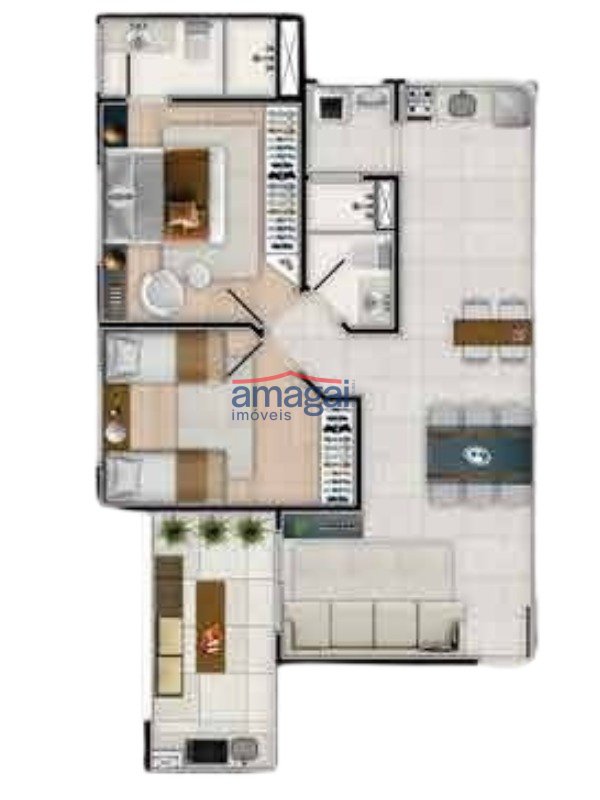 Planta Siete Residence - Torre C - Apartamento Tipo B