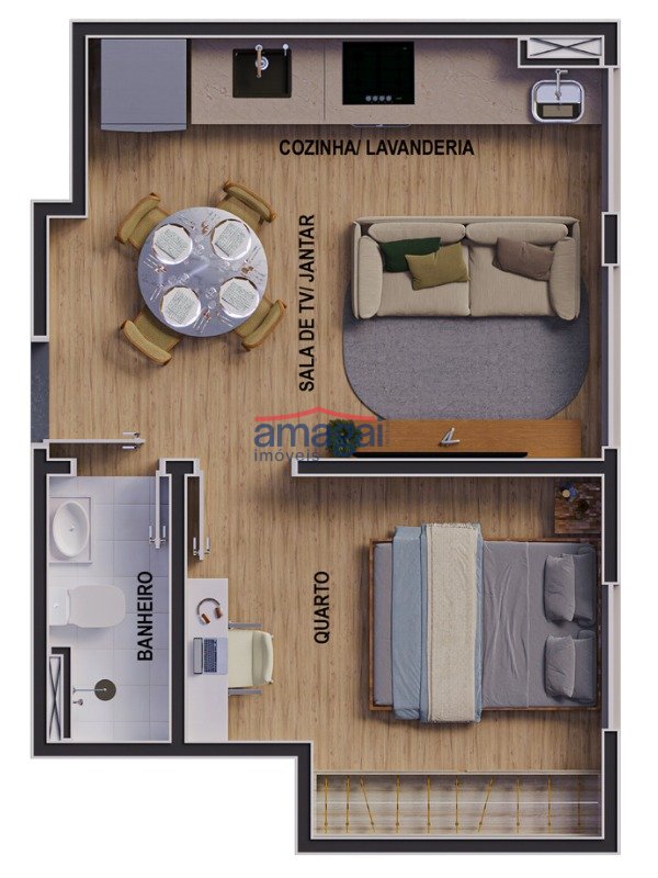 Planta Moratta Residence - Apartamento Tipo C