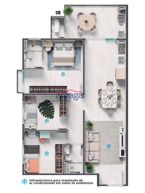 Planta Saint Tropez - Tipo 1