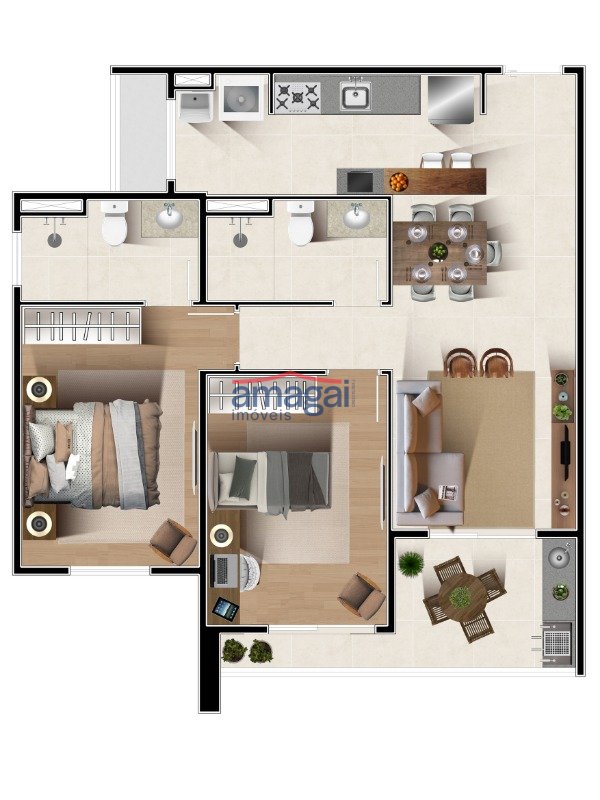 Planta Vision Tower - Apartamento Tipo B