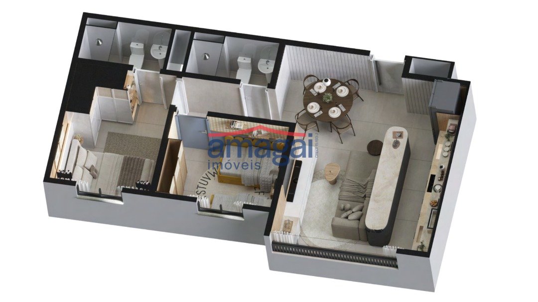 Planta Gran Park Residence - Tipo B