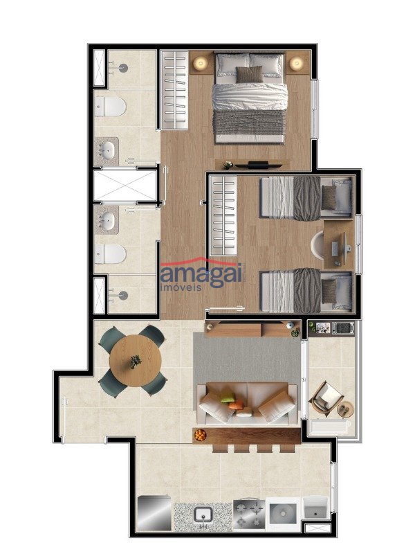 Planta Eternity - Apartamento Tipo 2