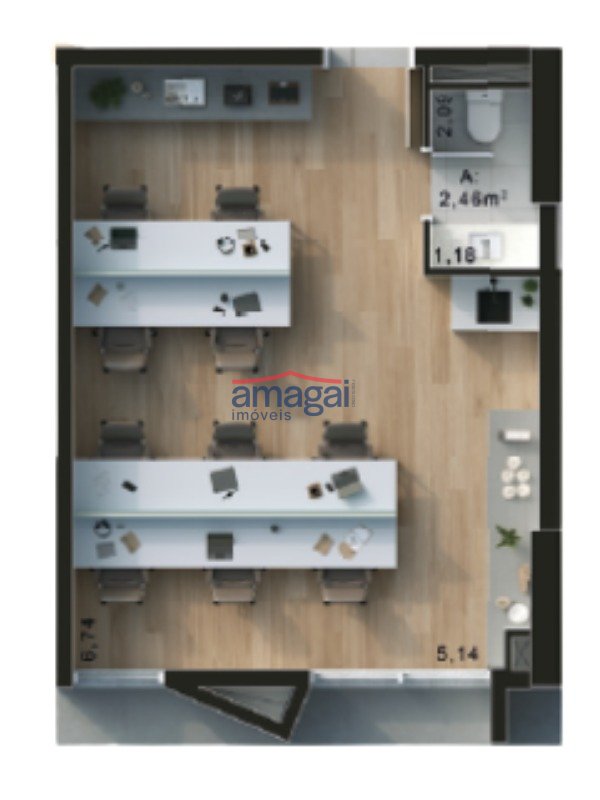 Planta Martim - 39m²